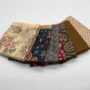 Fat Quarter Fabric Variety Bundle #7 - 7 Pieces of 100% Cotton Print 18 x 22